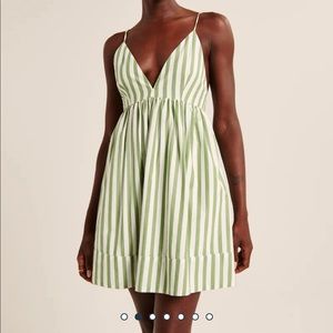 NWT V-Neck Babydoll Mini Dress